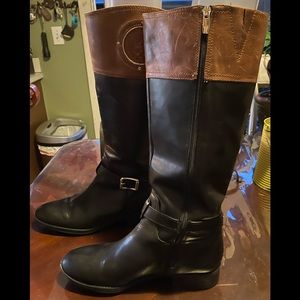 VINCE CAMUTO”PHILLIE”KNEE HIGH LEATHER RIDING BOOTS( Brigerton style)